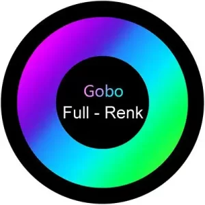 Full Renkli Glass Gobo