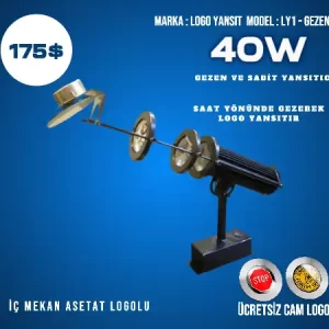 İç Mekan Gezen Logo Lazer Resim Yazı Yansıtıcı