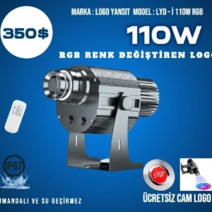 Logo Yansıt LYD-i110W RGB Renk Değiştiren Logo