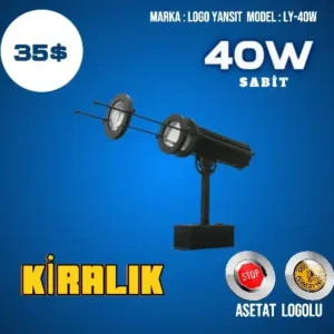 İç Mekan Sabit Asetat Logo Yansıtma Cihazı Kiralık