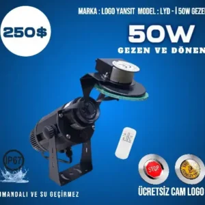 Logo Yansıt Gezen LYD-i50W Logo Projektör