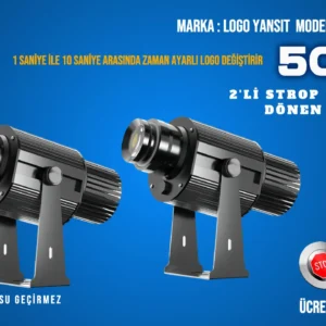 Logo Yansıt 2'li Strop Yanıp Sönen LYD-i50W Logo Yansitici