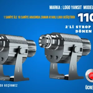 Logo Yansıt 2'li Strop Yanıp Sönen LYD-i110W Logo Yansitici