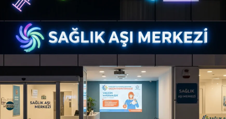 Aşı Merkezleri İçin Logo Yansıtma Cihazları: Güvene ve Bilgilendirmeye Yansıyan Modern Tanıtım 1 ASI MERKEZLRI