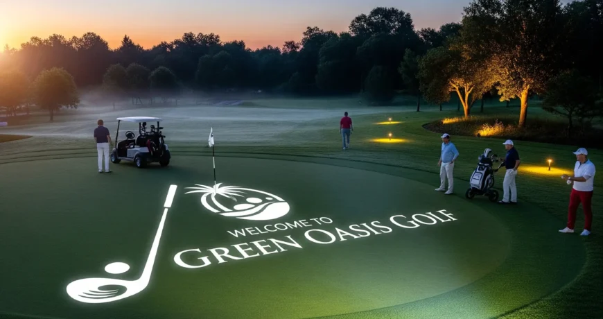 Golf Sahaları İçin Seçkin Tanıtım: Logo Yansıtma Cihazlarının Avantajları 1 GOLFFFF