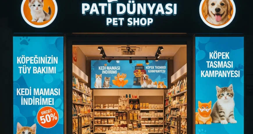 Pet Shoplar İçin Logo Yansıtma Cihazları: Sevimli Görsellerle Müşteri Çekimi ve Sıcak Bir Mağaza Deneyimi 1 PET SHOP