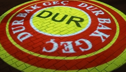 Dur bak Geç Logosunu Yansıt , İş güvenliği logoları Fabrikaya yansıt 1 0000