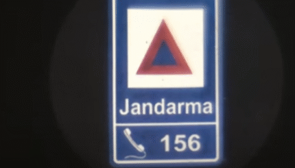 156 Jandarma Telefonu Tabelasını Duvara Yansıt Duvarda Dikkat Çeksin 11 156