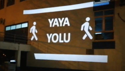 Usb Lazer Projektör Forklift Yolu Çizgileri Duvarda örnek Video Gösterimi 9 25