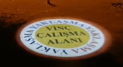 Vinç Çalışma Alanı Sanal Uyarı Işığı 2 li Stop Çift Logo Yansıtma 5 261
