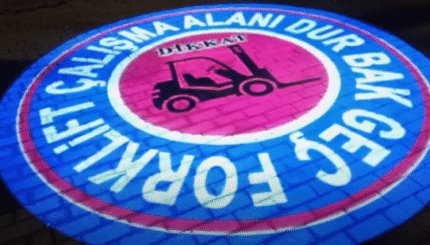 Dur Bak Geç logosunu duvara veya yere HD yansıtın! | Logo Yansıt 7 800
