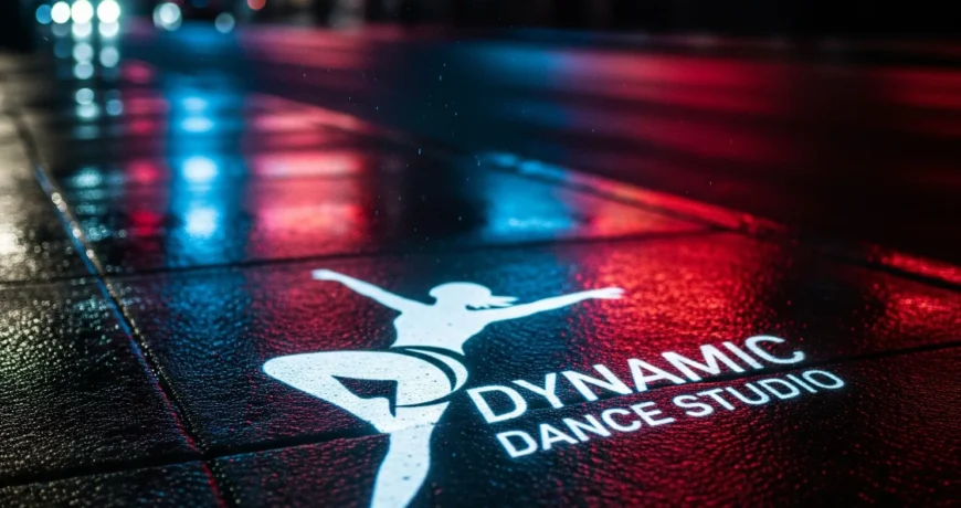 Dans Stüdyolarında Logo Yansıtma Teknolojisi: Ritmi ve Markanızı Aydınlatın 1 DANCE
