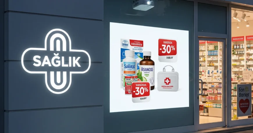 Eczanenizin İmajını Işıkla Yükseltin: Logo Yansıtma Teknolojisi 1 ECZANE