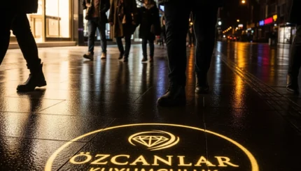 Kaldırımda Parlayan Elmaslar: ÖZCANLAR KUYUMCULUK'un Işıklı Reklamcılık Sırrı 5 Gemini Generated Image fsn3uvfsn3uvfsn3 1