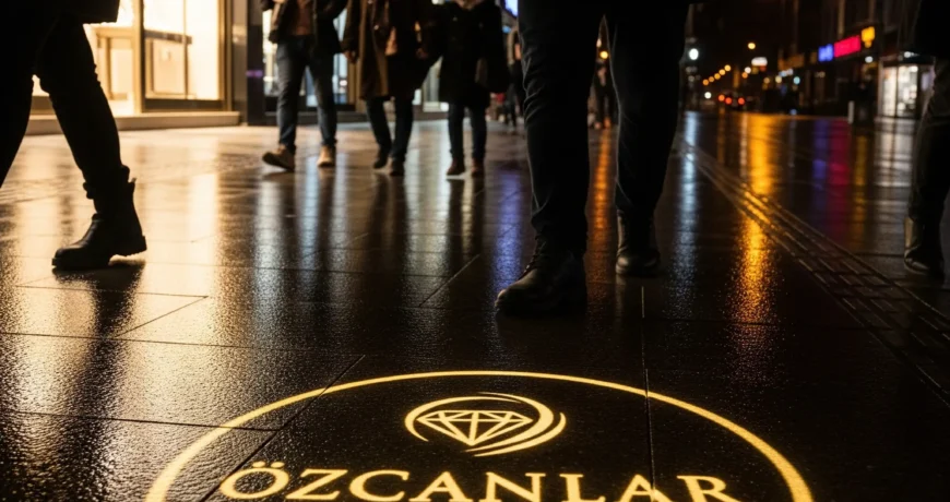 Kaldırımda Parlayan Elmaslar: ÖZCANLAR KUYUMCULUK'un Işıklı Reklamcılık Sırrı 1 Gemini Generated Image fsn3uvfsn3uvfsn3 1