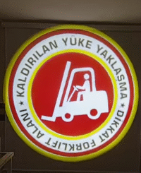 Logo Yansıt cihazları ile forklift uyarı ışıkları yansıtın! | Logo Yansıt 5 KAR