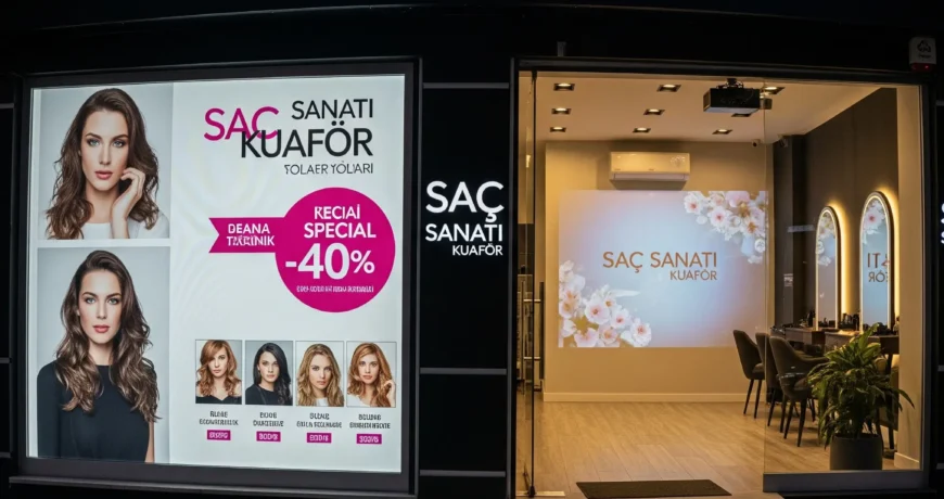 Kuaför Salonunuzu Işıkla Tanıtın: Logo Yansıtma Teknolojisi 1 KUAOR