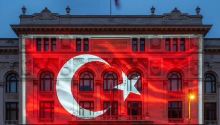 belediyelerde turk bayragi yansit