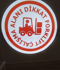 Dikkat Forklift Çalışma Alanı logosunu HD yansıtın! | Logo Yansıt 15 cvbm