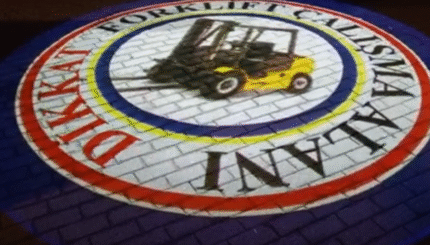 Dikkat Forklift Çalışma Alanı logosunu HD yansıtın! | Logo Yansıt 1 forklift