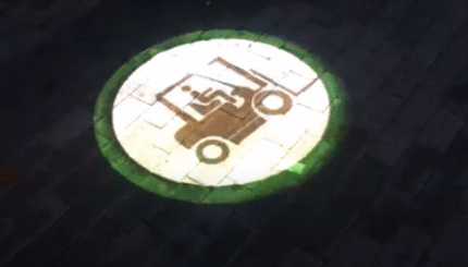 Logo Yansıt Video Animasyon Cihazı Forklift Geçiş Yolu Uyarı İşaretleri 9 iy