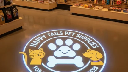 Petshoplarda Logo Yansıtma Teknolojisi: Sevimli Dostların Dünyasını Aydınlatın 9 petssss e1754638662724