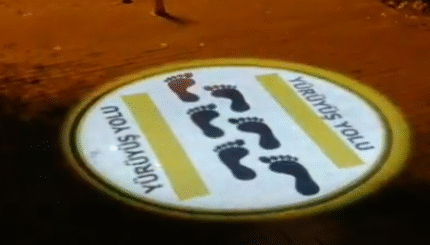Palet Alanı ve Yürüyüz Yolu 2li Logo Yansıt 17 ytf