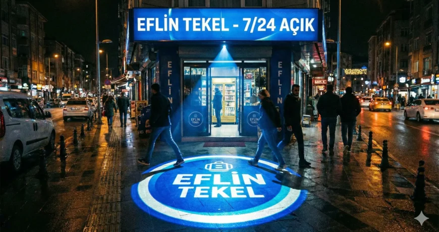 Sıradan Tabela Devri Bitti: Eflin Tekel Neden Logo Yansıtmayı Seçti? 1 Gemini Generated Image 3ca3n3ca3n3ca3n314