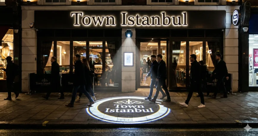 Town Istanbul'un Tercihi: Logo Yansıtma Teknolojisiyle Marka Prestiji 1 Gemini Generated Image 63xp1663xp1663xp