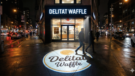 Delitat Waffle'ın Yeni Işıltısı: Kaldırımları Reklam Panosuna Çeviren Teknoloji 2 Gemini Generated Image ha750yha750yha75 1