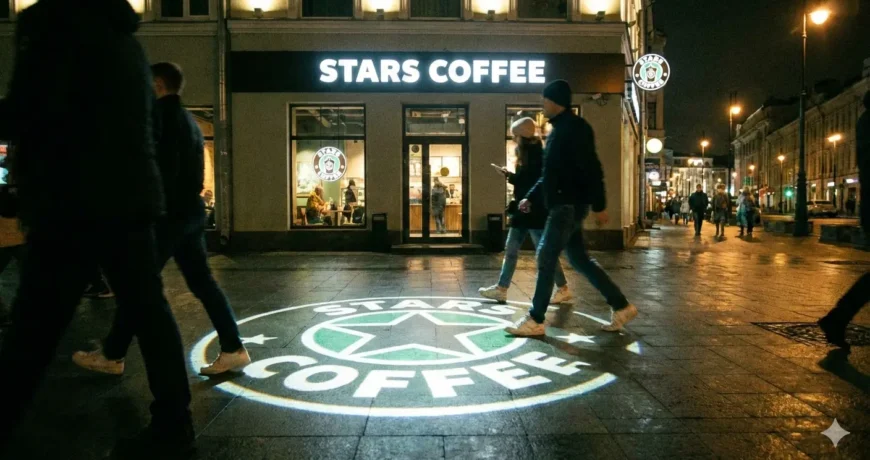 Geceyi Aydınlatan Marka: Stars Coffee Neden Logo Yansıtı Seçti? 1 Gemini Generated Image irka4sirka4sirka55