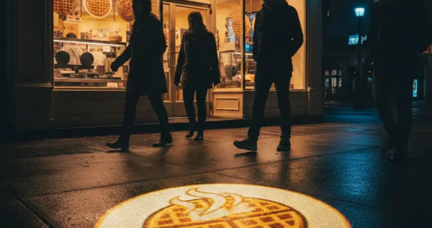 Waffle Dükkanınızın İmzası Işık Olsun: Logo Yansıtıcı Teknolojisiyle Tanışın. 1 Gemini Generated Image w5fy6xw5fy6xw5fy 15
