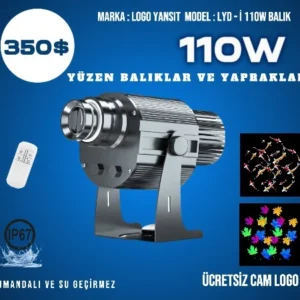 Logo Yansıt LYD-i110W yüzen balıklar hareketli yapraklar