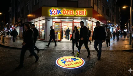 ŞOK Marketler Zinciri’nde Yeni Nesil Tanıtım: Logo Yansıt Teknolojisi! 5 LOGO5