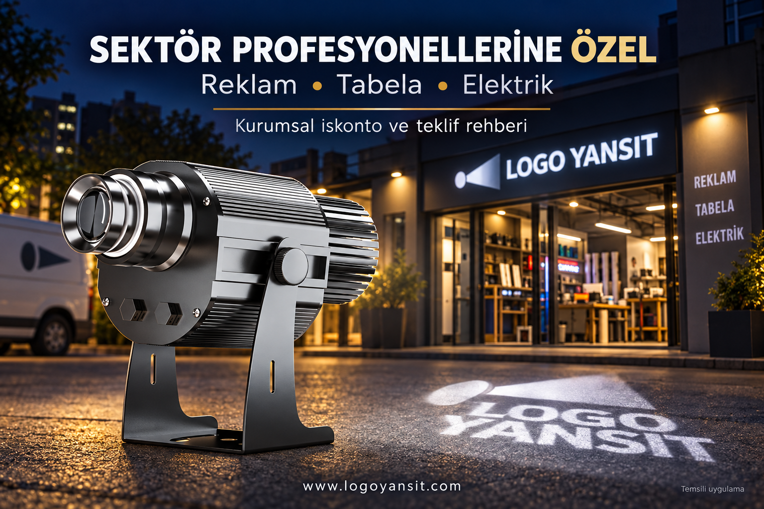 Reklamcı, Tabelacı ve Elektrikçilere Özel Logo Yansıt İndirimi 1 Logo Yansıt sektörel indirim: reklam, tabela ve elektrik profesyonelleri için teklif rehberi