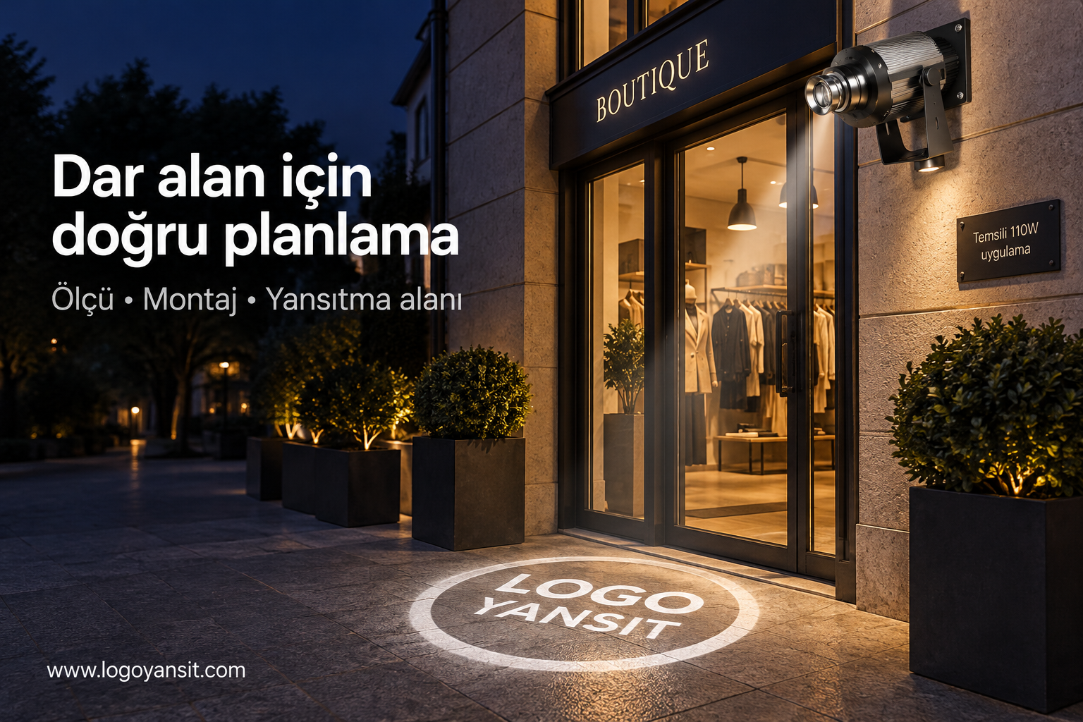 Araç kapısı ve dar alanlar için logo projektörü seçimi 1 Araç kapısı ve dar alanlar için logo projektörü seçimi