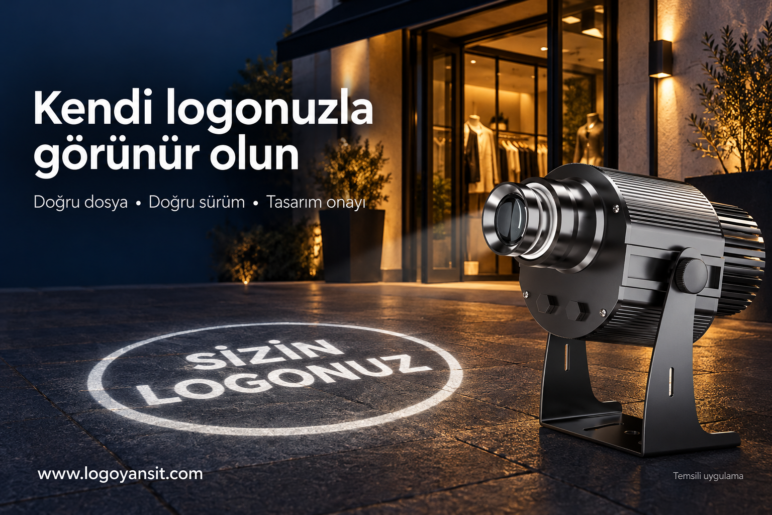 Mevcut logonuzu logo yansıtma cihazına hazırlama rehberi 1 Mevcut logonuzu logo yansıtma cihazına hazırlama rehberi