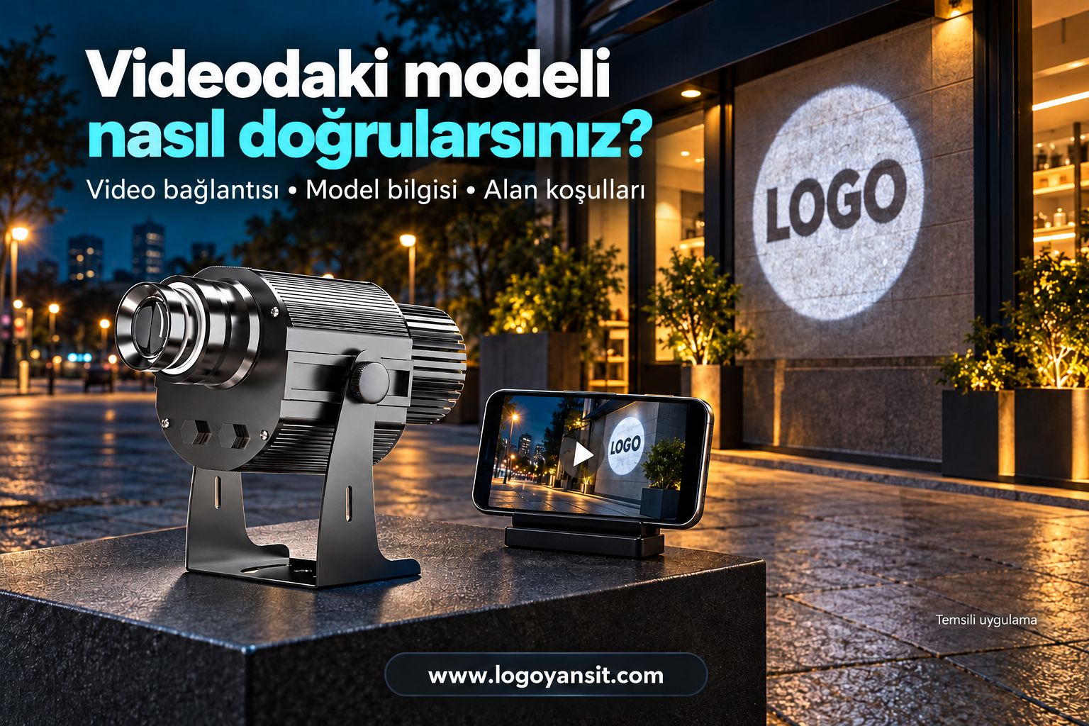 Videodaki logo yansıtma cihazının gücü nasıl doğrulanır? 1 Videodaki logo yansıtma cihazının gücü nasıl doğrulanır?