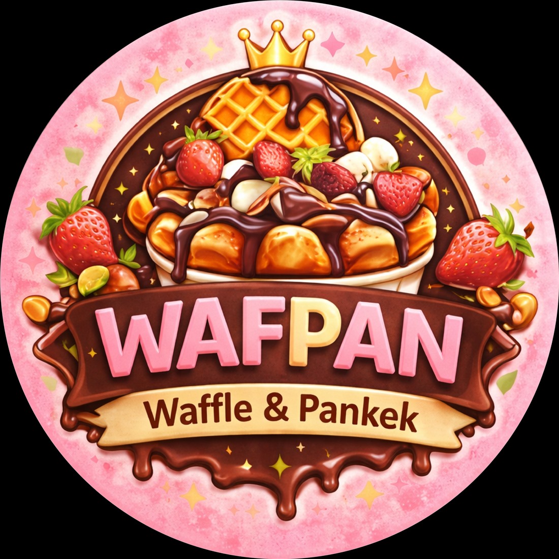 Wafpan — Waffle · meyve · çikolata