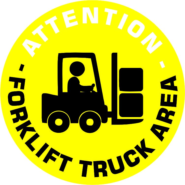 Forklift yolu uyarı yansıtma ile mesajınızı görünür kılın | LY-014 1 Attention forklift truck area uyarı tasarımı - LY-014