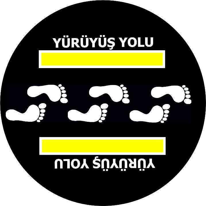Yaya yolu yansıtma ile mesajınızı görünür kılın | LY-018 1 Yürüyüş yolu sarı renkli ve adımlar uyarı tasarımı - LY-018