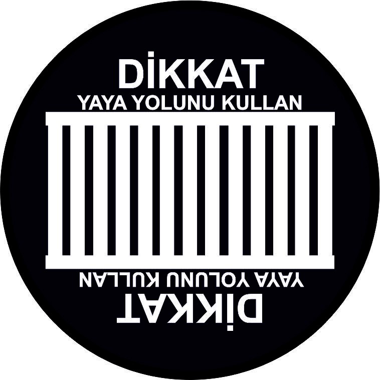 Yaya yolu yansıtma ile mesajınızı görünür kılın | LY-020 1 Dikkat yaya yolunu kullan yaya yolu çizgileri uyarı tasarımı - LY-020