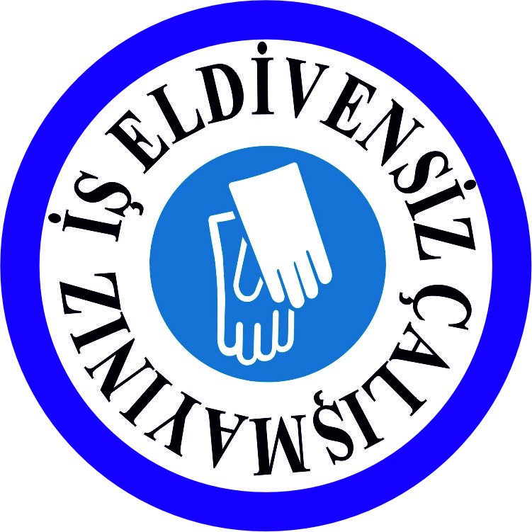 Eldiven uyarısı yansıtma ile mesajınızı görünür kılın | LY-030 1 İş eldivensiz çalışmayınız uyarı tasarımı - LY-030