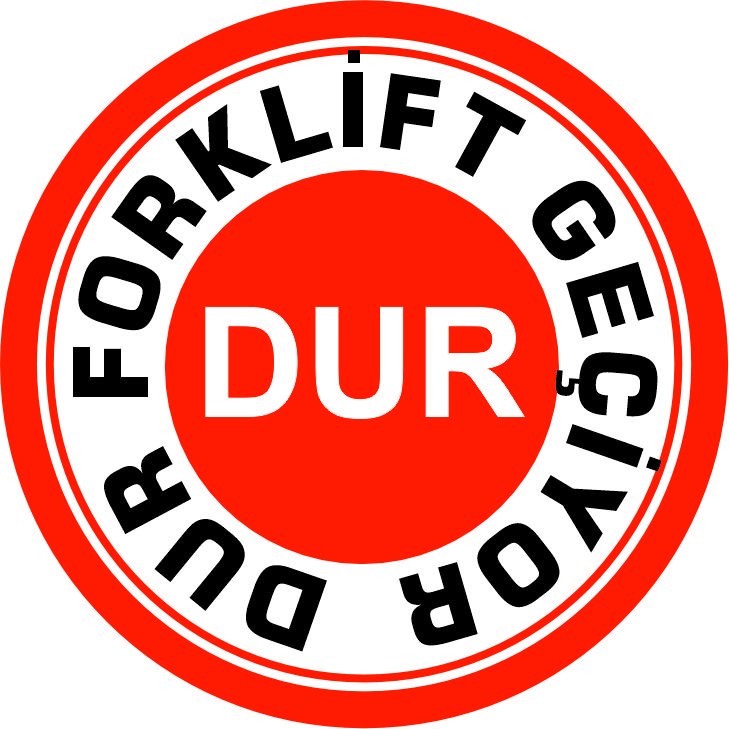 Forklift geçiyor uyarısı yansıtma ile mesajınızı görünür kılın | LY-044 1 Kırmızı dur dikkat forklift geçiyor uyarı tasarımı - LY-044