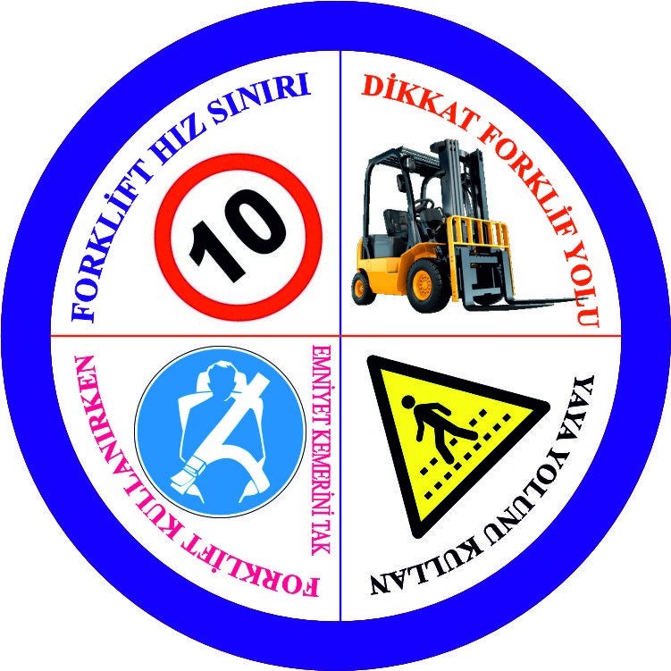 Forklift hız sınırı yansıtma ile mesajınızı görünür kılın | LY-045 1 Forklift hız sınırı uyarı tasarımı - LY-045