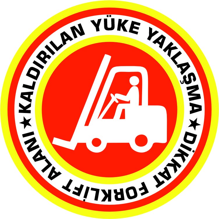 Yük uyarısı yansıtma ile mesajınızı görünür kılın | LY-080 1 Dikkat forklift alanı kaldırılan yüke yaklaşma uyarı tasarımı - LY-080