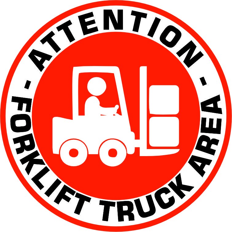 Forklift yolu uyarı yansıtma ile mesajınızı görünür kılın | LY-083 1 Attention forklift truck area uyarı tasarımı - LY-083