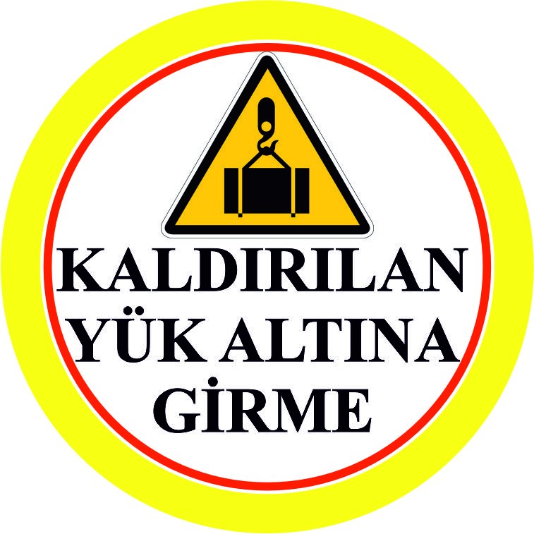 Vinç uyarı yansıtma ile mesajınızı görünür kılın | LY-109 1 Kaldırılan yük altına girme uyarı tasarımı - LY-109