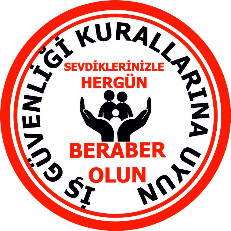 Iş güvenliği mesajı yansıtma ile mesajınızı görünür kılın | LY-134 1 İş güvenliği kurallarına uyun sevdiklerinizle her gün beraber olun uyarı tasarımı - LY-134