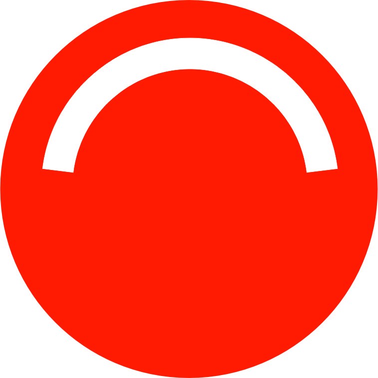 Uyarı ışığı yansıtma ile mesajınızı görünür kılın | LY-140 1 Kırmızı yarım ay uyarı logosu uyarı tasarımı - LY-140